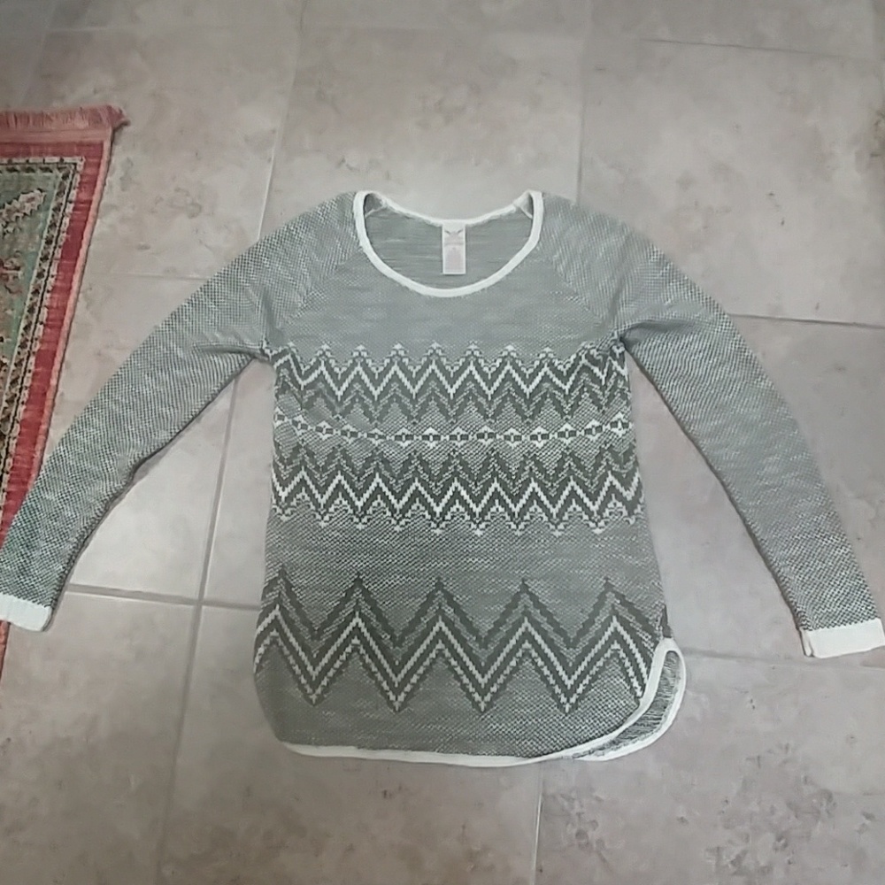 Green and white shirt